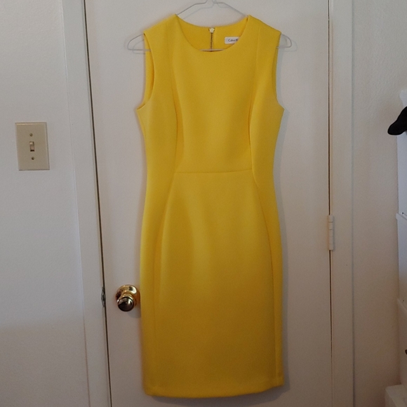 Calvin Klein Dresses & Skirts - Yellow beautiful mini dress